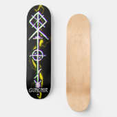 Gungnir Odin Spear White Skateboard (Vorderseite)