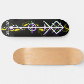 Gungnir Odin Spear White Skateboard (Horizontal)