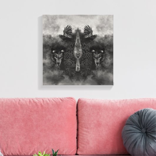 Gungnir - Odin-Sprecherin Leinwanddruck (Insitu (Wohnzimmer))