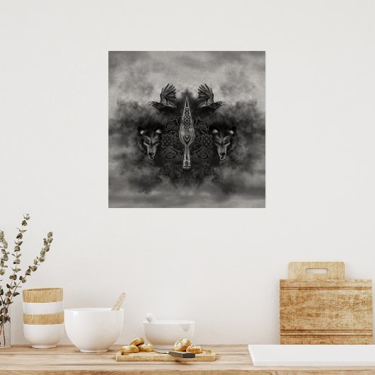 Gungnir - Spear of Odin Poster (Küche)