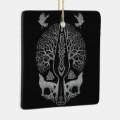 Gungnir - Stange von Odin und Baum des Lebens - Keramikornament (Rechts)