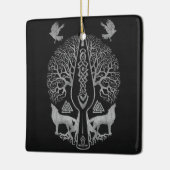 Gungnir - Stange von Odin und Baum des Lebens - Keramikornament (Links)