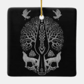 Gungnir - Stange von Odin und Baum des Lebens - Keramikornament (Rückseite)