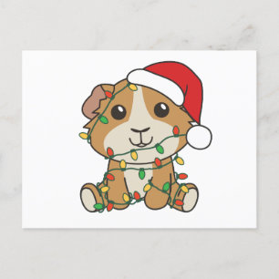Guniea Pig Weihnachts Winter Tiere Urlaub Feiertagspostkarte