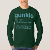 Gunkle Wörterbuch Definition Funny Gay Onkel T-Shirt (Vorderseite)