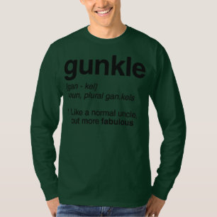 Gunkle-Wörterbuch-Definition Lustiger Schwuler Onk T-Shirt