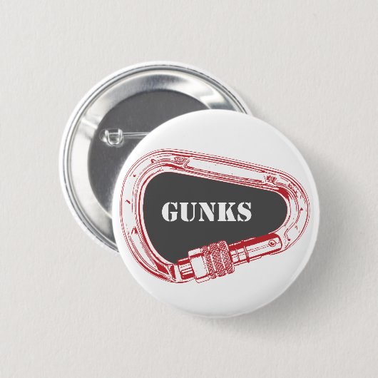 Gunks Climbing Carabiner Button (Vorne & Hinten)