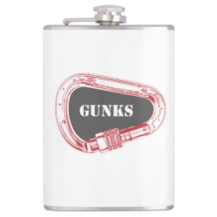 Gunks Climbing Carabiner Flachmann