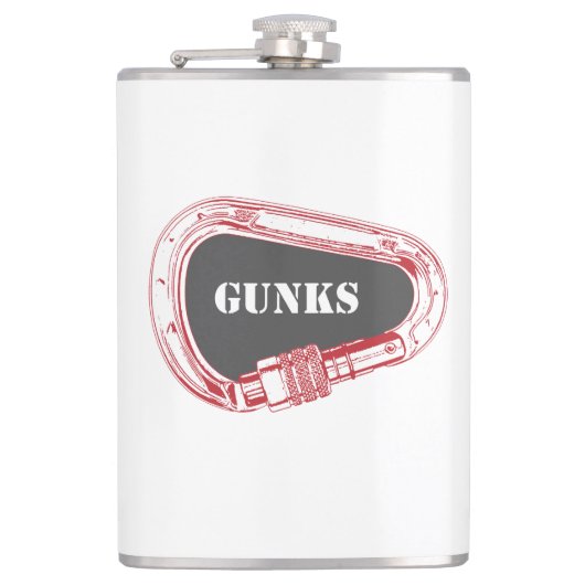 Gunks Climbing Carabiner Flachmann (Vorderseite)