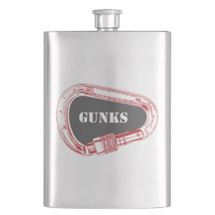 Gunks Climbing Carabiner Flachmann