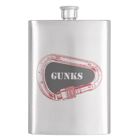 Gunks Climbing Carabiner Flachmann (Vorderseite)