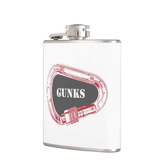 Gunks Climbing Carabiner Flachmann (Links)