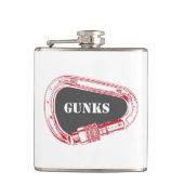 Gunks Climbing Carabiner Flachmann (Vorderseite)