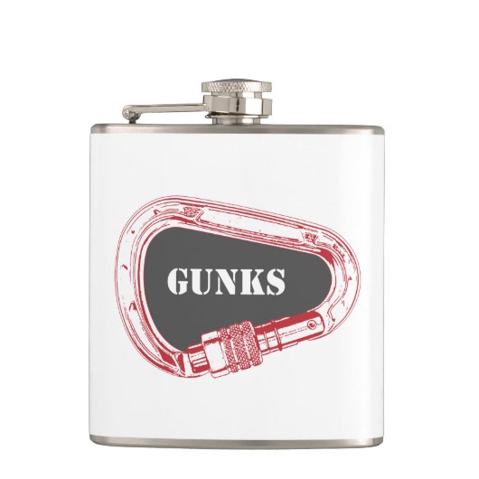 Gunks Climbing Carabiner Flachmann (Vorderseite)