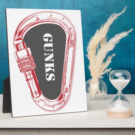 Gunks Climbing Carabiner Fotoplatte (Seite)