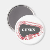 Gunks Climbing Carabiner Magnet (Vorderseite/Rückseite)