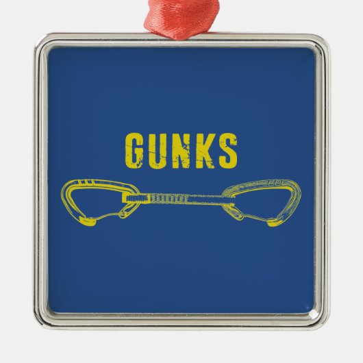 Gunks Climbing Quickziehen Ornament Aus Metall (Vorne)