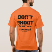 GunLink Strecken-Gang - "schießen Sie nicht!" T-Shirt (Rückseite)