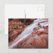 Gunlock Staat Park Utah Postkarte (Vorne/Hinten)