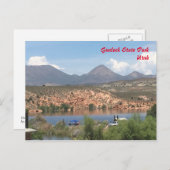 Gunlock Staat Park - Utah Postkarte (Vorne/Hinten)