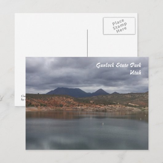 Gunlock Staat Park - Utah Postkarte (Vorne/Hinten)