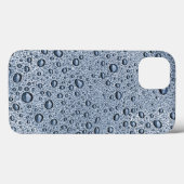 Gunmetal-graue Wassertropfen Case-Mate iPhone-Gehä iPhone Hülle (Rückseite (Horizontal))