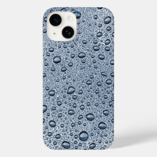 Gunmetal-graue Wassertropfen Case-Mate iPhone 14 Hülle