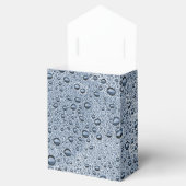 Gunmetal-graue Wassertropfen Geschenkschachtel (Geöffnet)