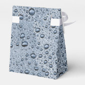 Gunmetal-graue Wassertropfen Geschenkschachtel (Rückseite)