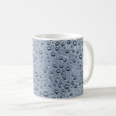 Gunmetal-graue Wassertropfen Kaffeetasse (VorderseiteRechts)