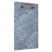 Gunmetal-graue Wassertropfen Klemmbrett (Rechts)