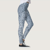 Gunmetal-graue Wassertropfen Leggings (Rechts)