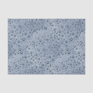 Gunmetal-graue Wassertropfen Seidenpapier