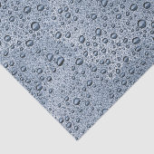 Gunmetal-graue Wassertropfen Seidenpapier (Ausschnitt)