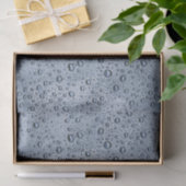 Gunmetal-graue Wassertropfen Seidenpapier (Geschenk)