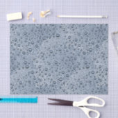 Gunmetal-graue Wassertropfen Seidenpapier (Handwerk)