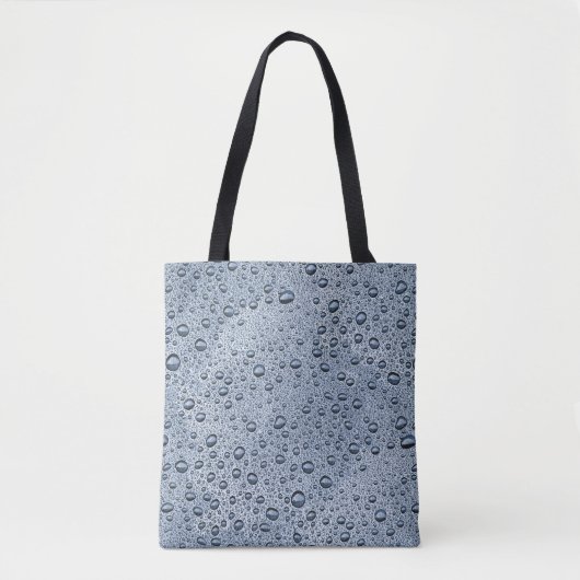 Gunmetal-graue Wassertropfen Tasche (Vorderseite)
