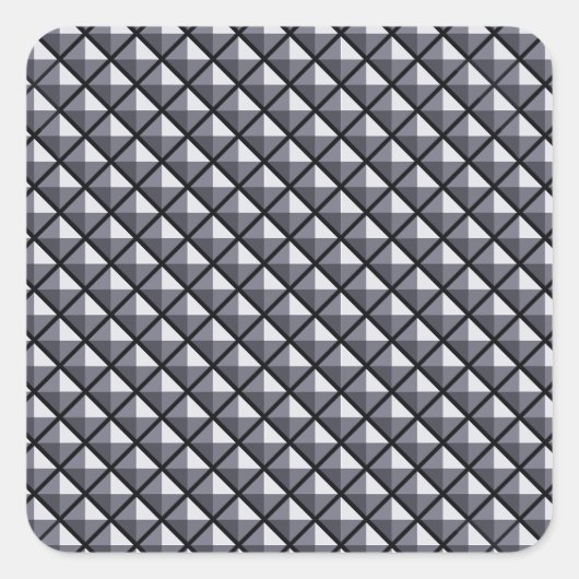 Gunmetal gray, metallisches Aussehen, gestanztes G Quadratischer Aufkleber (Vorderseite)
