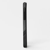 Gunmetal Grey Textured Design Personalisiert Name Case-Mate iPhone Hülle (Hinten/Links)