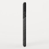 Gunmetal Grey Textured Design Personalisiert Name Case-Mate iPhone Hülle (Hinten/Rechts)