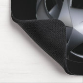 Gunmetal Textured Metal Sphere With Openings Mousepad (Ecke)