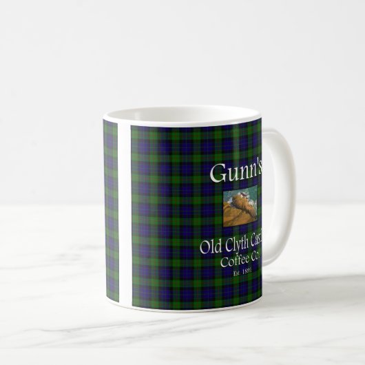 Gunn alter Clyth Schloss-Kaffee Co. Kaffeetasse (VorderseiteRechts)