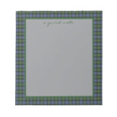 Gunn Ancient Original Schottischer Tartan  Notizblock (Vorderseite)