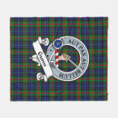 Gunn Clan Abzeichen Tartan Kariert Fleecedecke (Vorderseite (Horizontal))