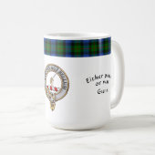 Gunn Clan Abzeichen Tartan & Motto Classic Kaffeetasse (VorderseiteRechts)