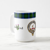 Gunn Clan Abzeichen Tartan & Motto Classic Kaffeetasse (Vorderseite Links)