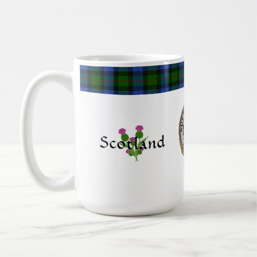 Gunn Clan Abzeichen Tartan & Motto Classic Kaffeetasse (Links)