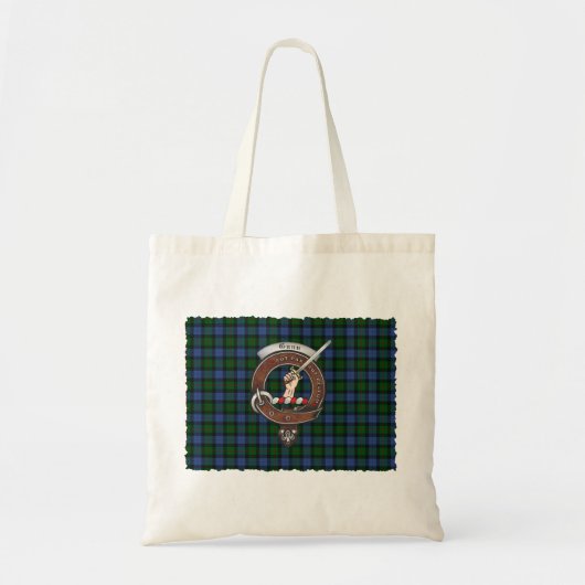 Gunn Clan Abzeichen Tartan Tasche (Vorne)