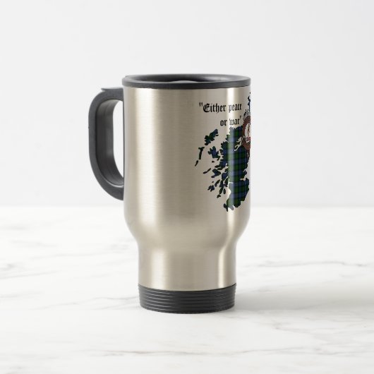 Gunn Clan Abzeichen Travel Mug Reisebecher (Vorderseite Links)