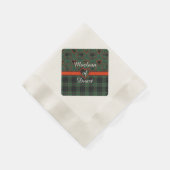 Gunn Clan Kariert Scottish tartan Serviette (Ecke)